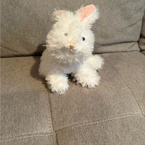 Ganz Webkinz Marshmallow Bunny Plush Stuffed Animal White Pink Rabbit HM392